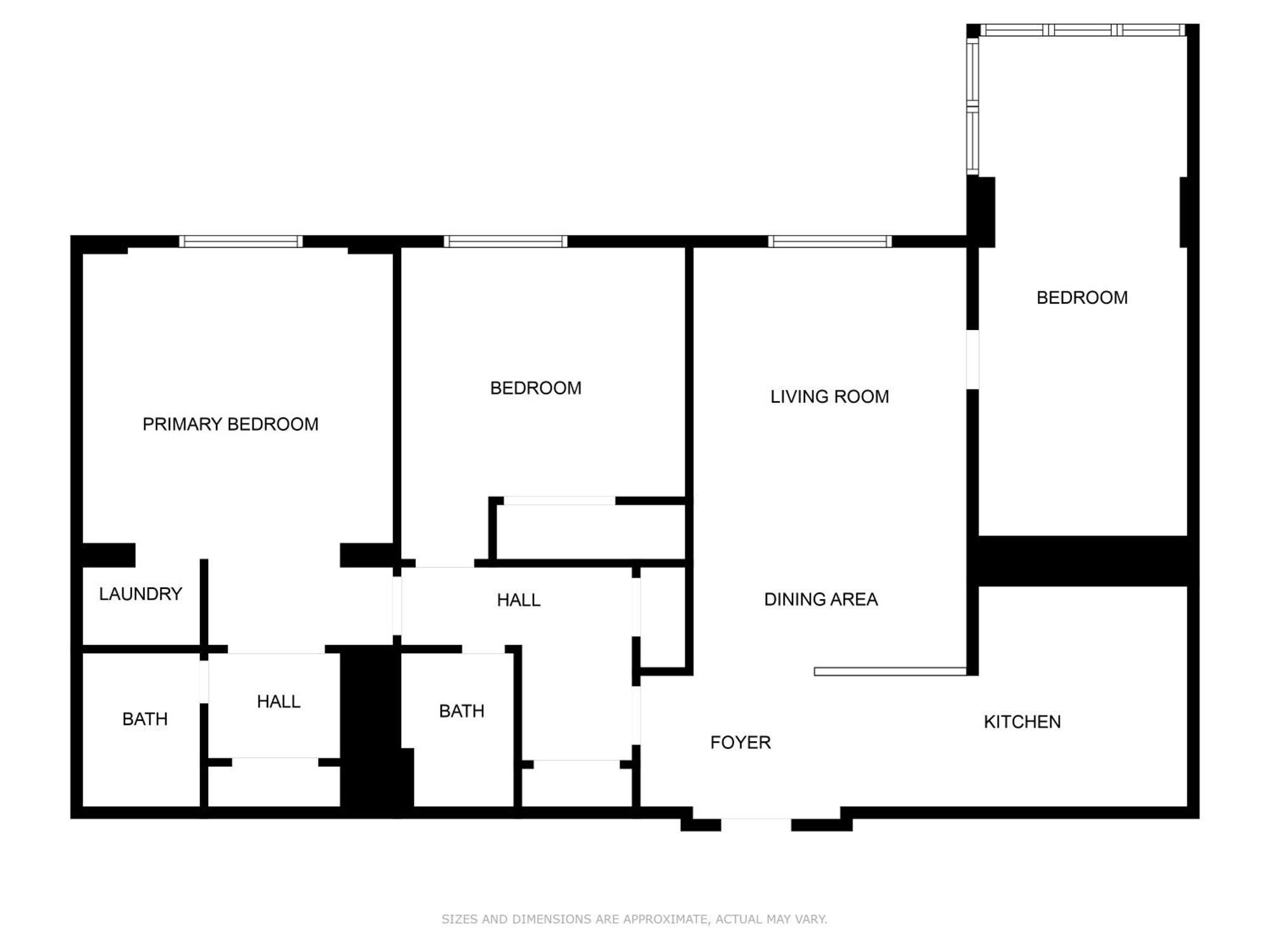 Apartment Just Renovated 3 Br/2bath/ Parking+ Downtown View