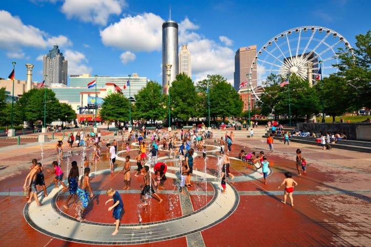 High Floor Traditional Style Studio With Balcony In Downtown Atl Holiday home